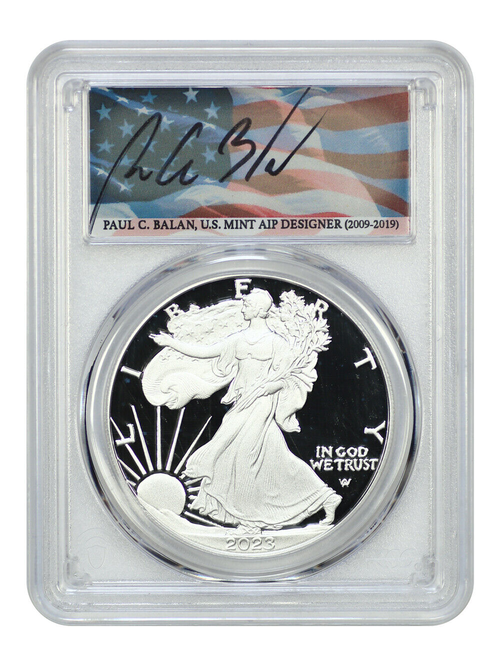 2023-W $1 Silver Eagle PCGS PR70DCAM (Type 2, First Day of Issue)