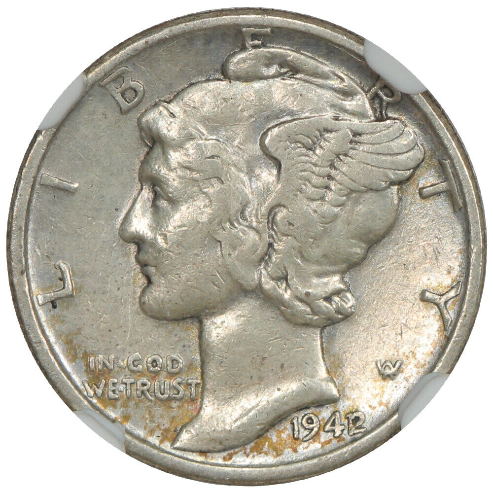 1942/1 10C NGC VF35 - Mercury Dime