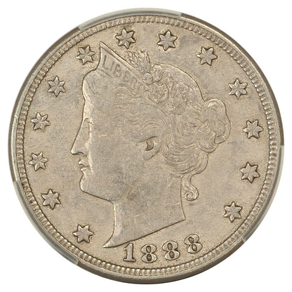 1888 5C CACG VF35 - Liberty Nickel - Better Date