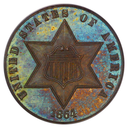 1864 3CS PCGS PR66