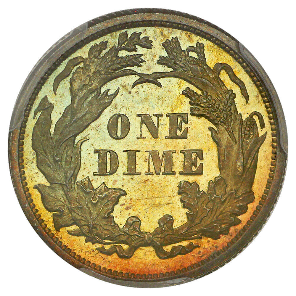 1870 10C PCGS/CAC PR66+ ex: D.L. Hansen