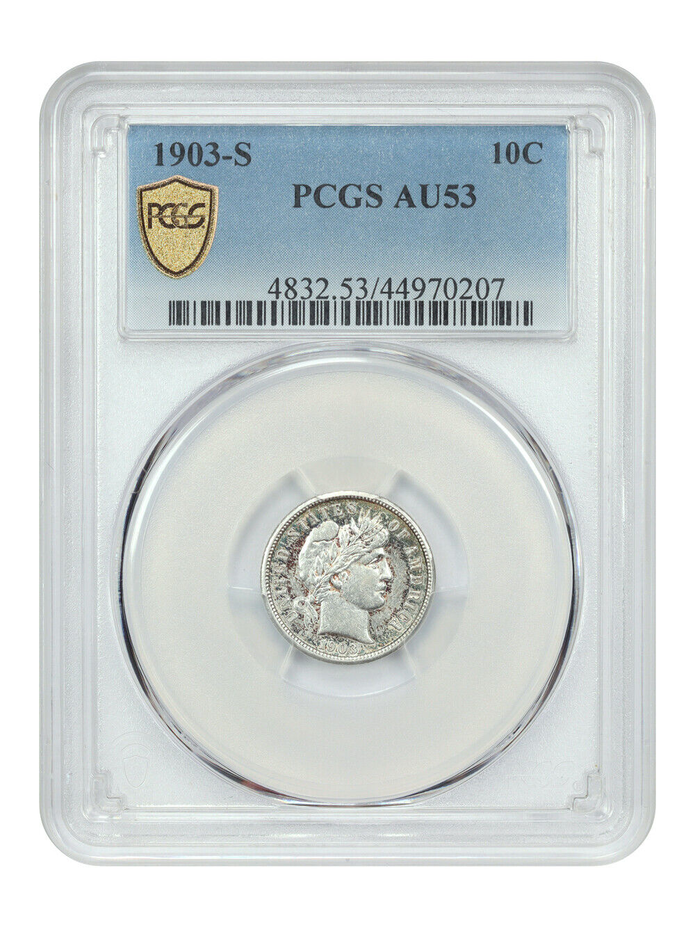 1903-S 10C PCGS AU53