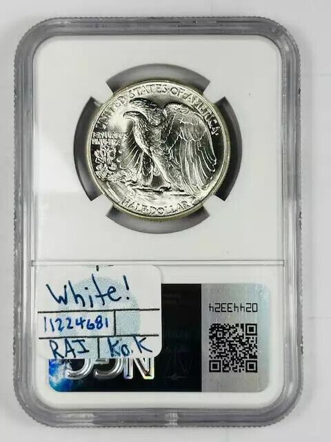 1945 P Walking Liberty Half Dollar NGC MS-67 White!