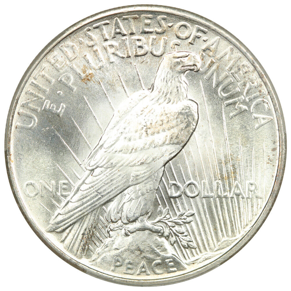 1924 $1 CACG MS67 ex: D.L. Hansen/Monterey Bay - Peace Dollar