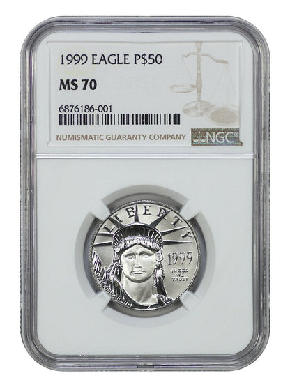 1999 $50 Statue of Liberty NGC MS70 - $50 Platinum Eagles