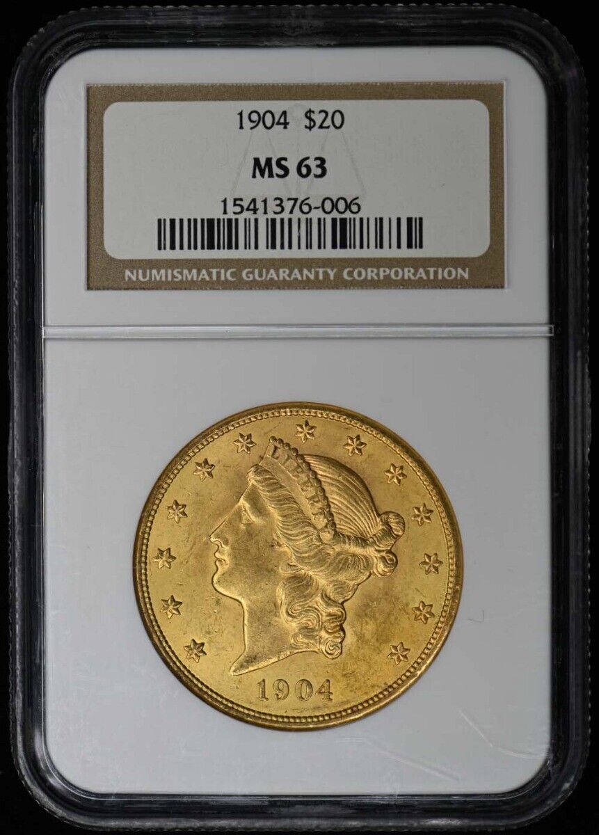 1904 Liberty Double Eagle Type 3 $20 NGC MS63