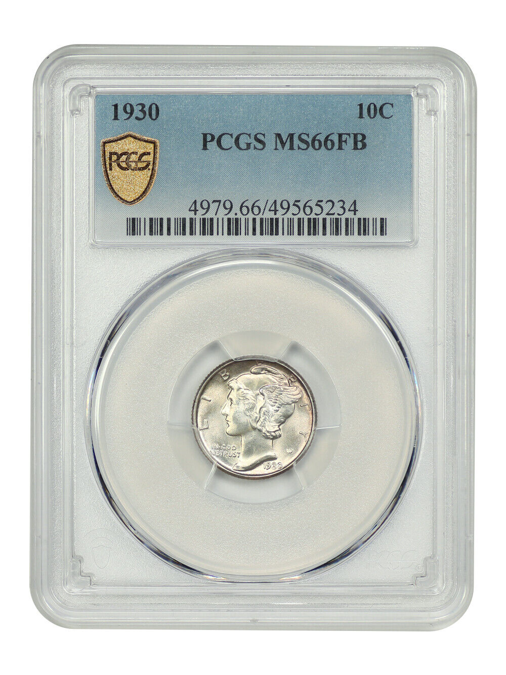 1930 10C PCGS MS66FB - Mercury Dime