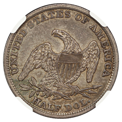 1838 50C NGC AU55 - Capped Bust Half Dollar - Great Type Coin