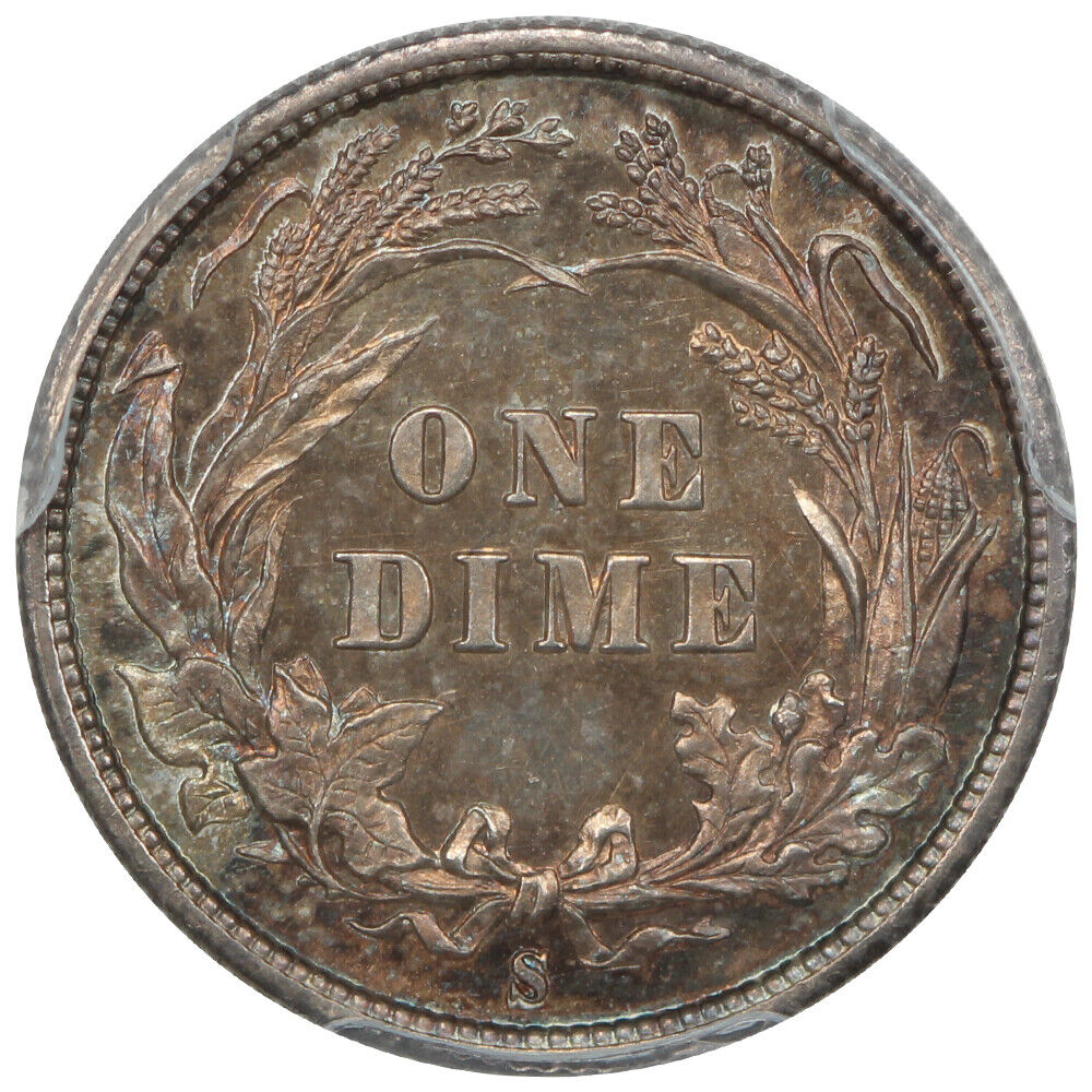 1897-S 10C PCGS MS66 ex: D.L. Hansen