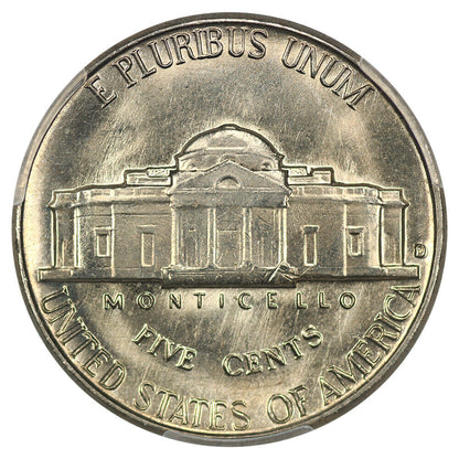 1963-D 5C CACG MS66 ex: D.L. Hansen - Jefferson Nickel