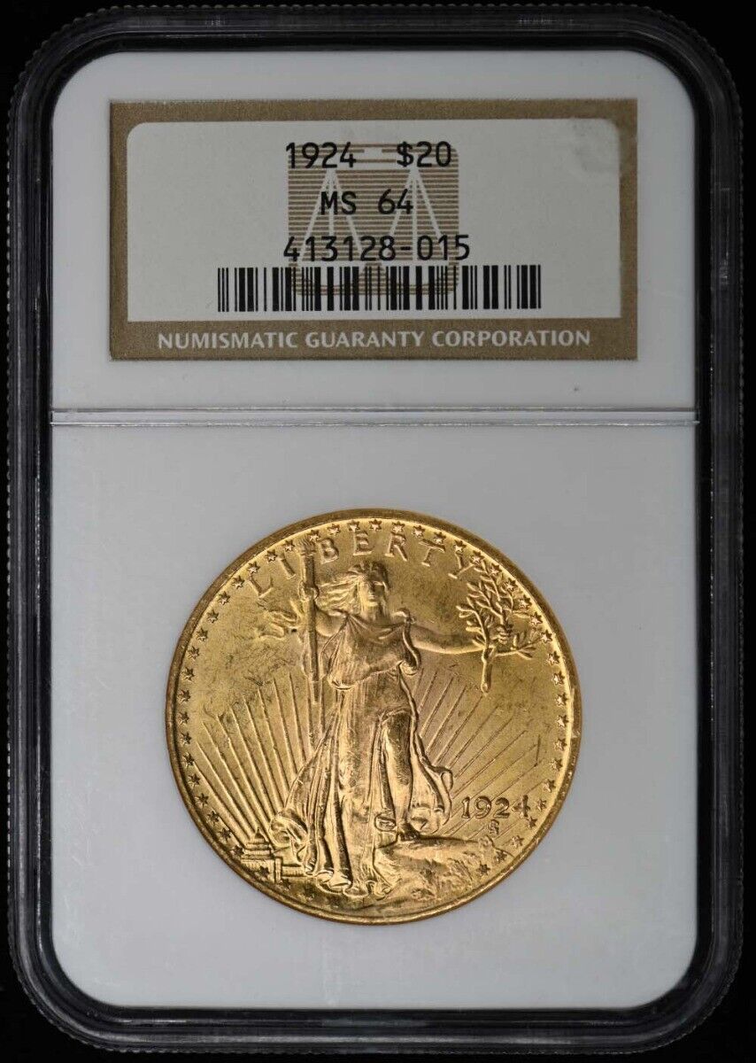 1924 Saint-Gaudens $20 NGC MS64