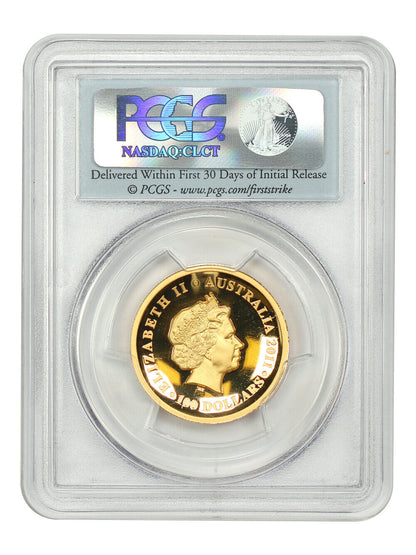 Australia: 2011P $100 Gold Koala PCGS PR69DCAM (High Relief, 1st Strike, Box & C