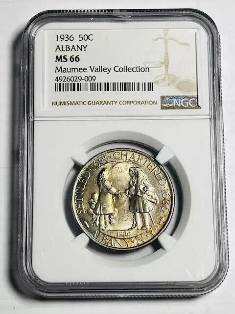 1936 P Classic Commemorative Albany, New York NGC MS-66 ALBANY