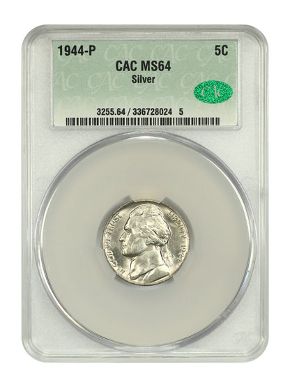 1944-P 5C CACG MS64 - Jefferson Nickel