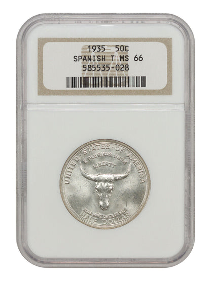 1935 50C Spanish Trail NGC MS66 - Classic Silver Commemorative