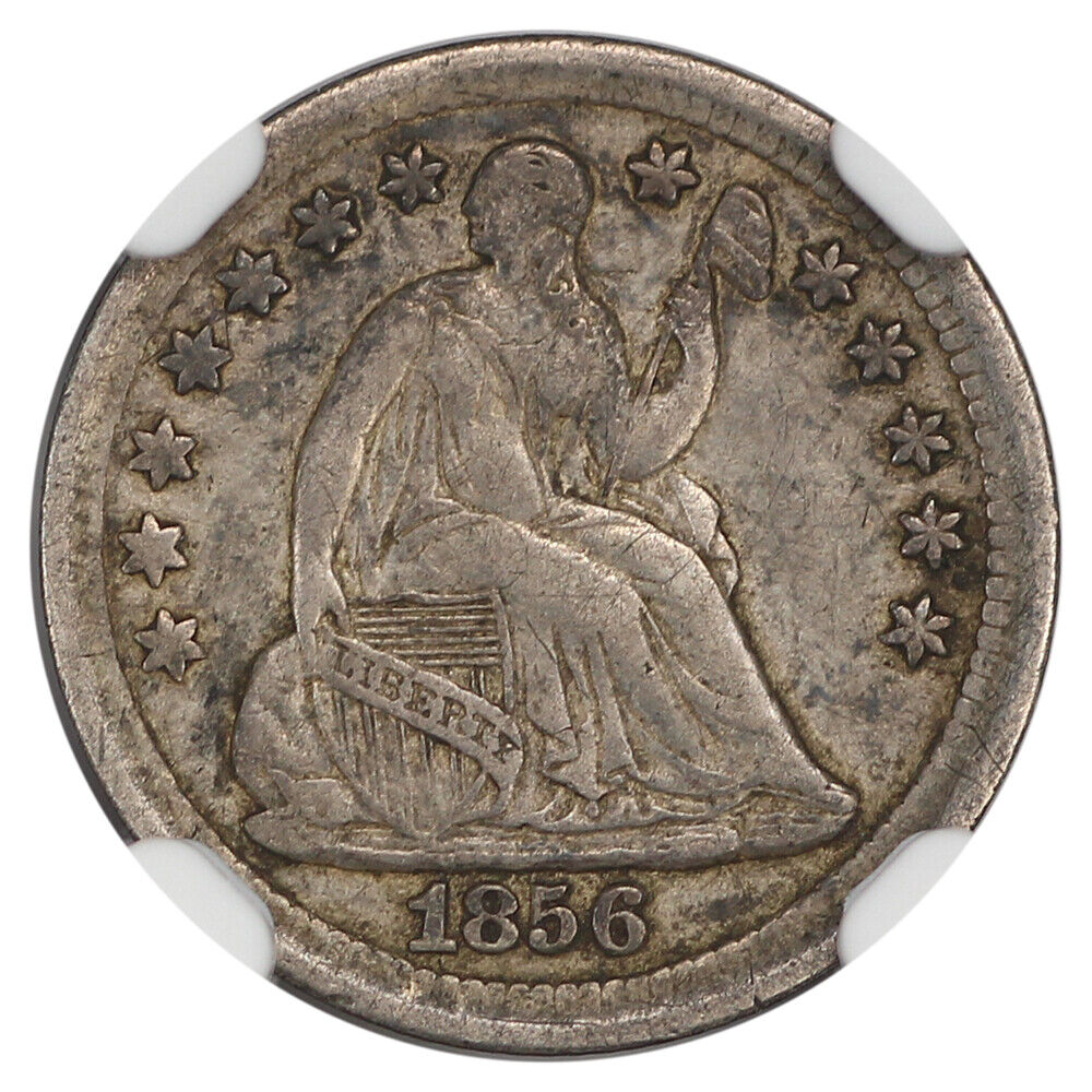 1856 H10C NGC XF40 - Liberty Seated Half Dime