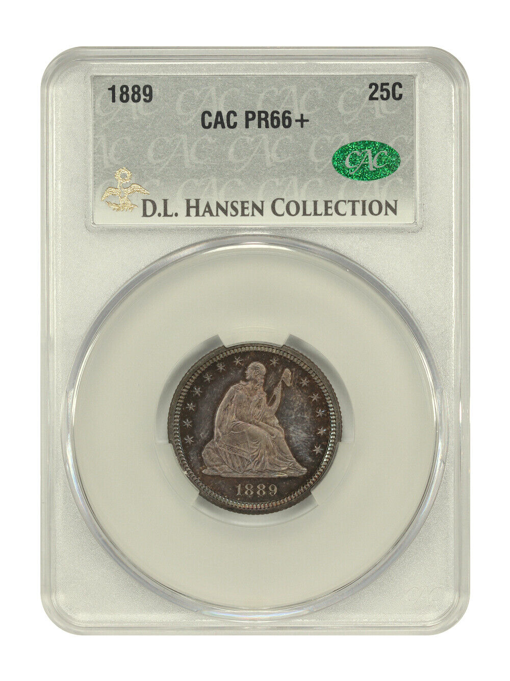 1889 25C CACG PR66+ ex: D.L. Hansen - Liberty Seated Quarter