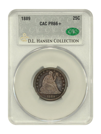 1889 25C CACG PR66+ ex: D.L. Hansen - Liberty Seated Quarter