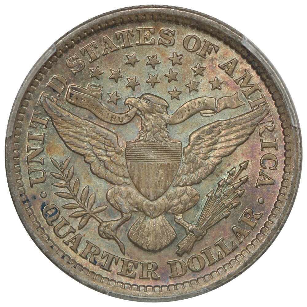 1893 25C PCGS MS62 - Barber Quarter