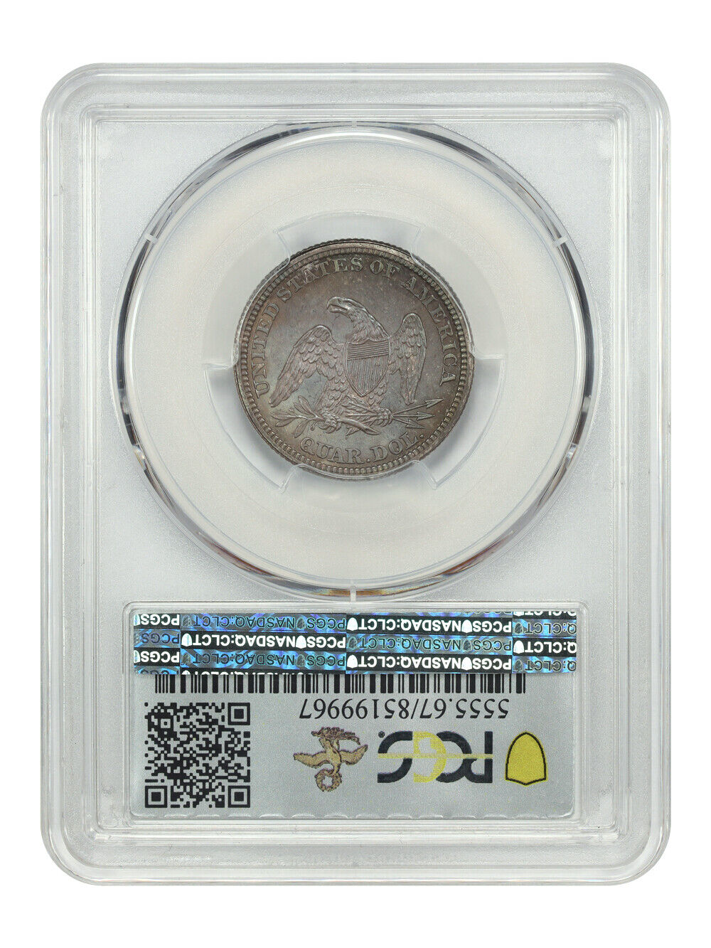 1859 25C PCGS PR67 ex: D.L. Hansen