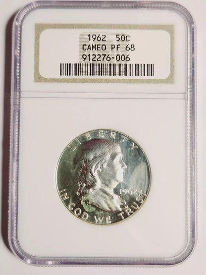 1962 P Franklin Half Dollar NGC PF-68 CAMEO