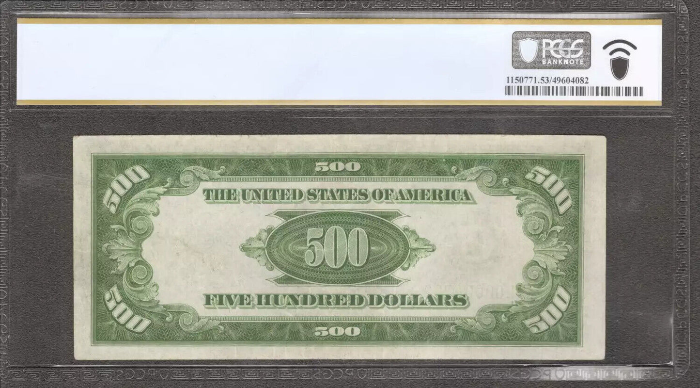 1934A $500 FRN MULE STAR NOTE SAN FRANCISCO FR.2202L* PCGS ABOUT UNC 53 (793*)