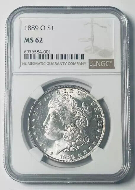 1889 O Morgan Silver Dollar NGC MS-62