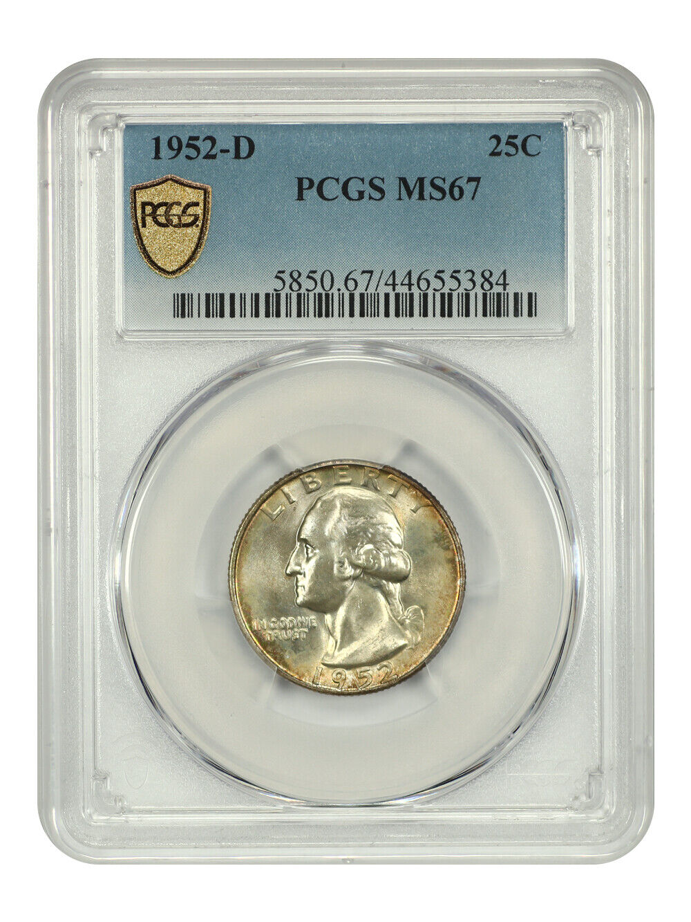 1952-D 25C PCGS MS67 - Washington Quarter