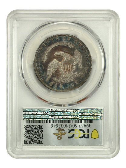 1836/1336 50C PCGS AU50 (O-108a, Lettered Edge) ex: D.L. Hansen