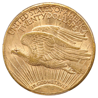 1908-S $20 CACG AU55 - St. Gaudens $20 - Low Mintage Saint