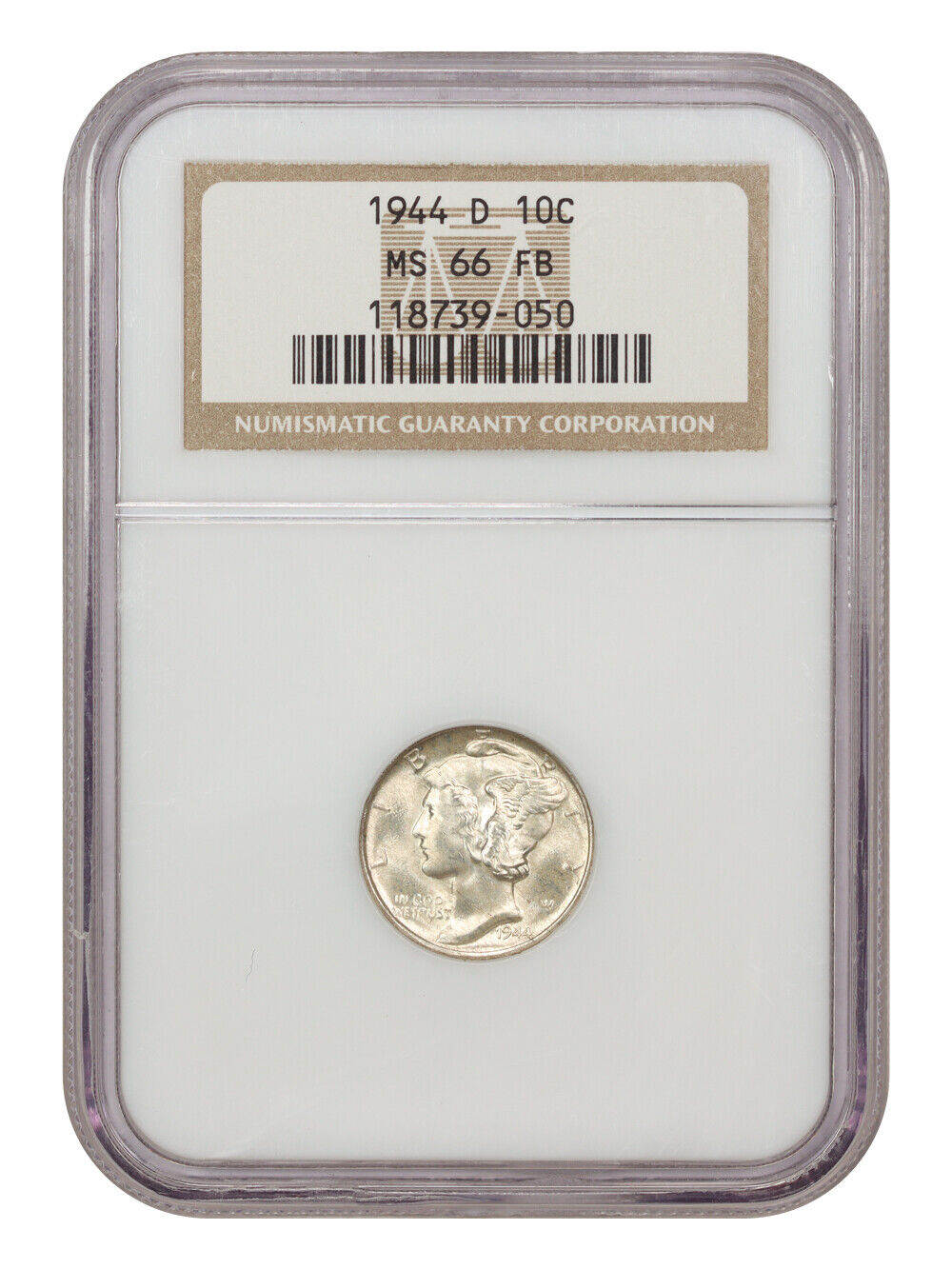 1944-D 10C NGC MS66FB