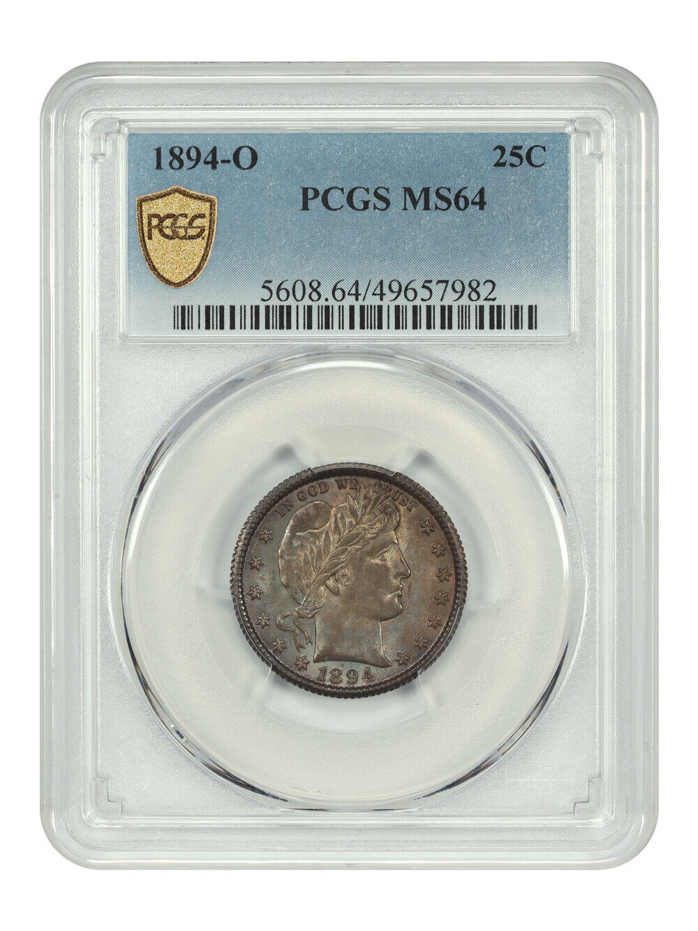 1894-O 25C PCGS MS64 - Barber Quarter