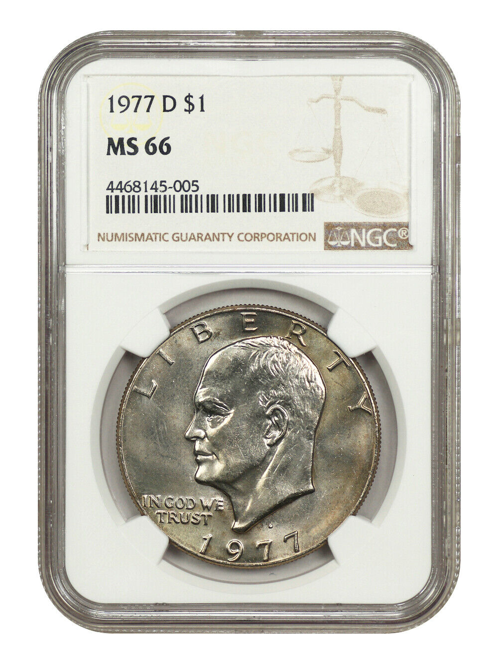 1977-D $1 NGC MS66