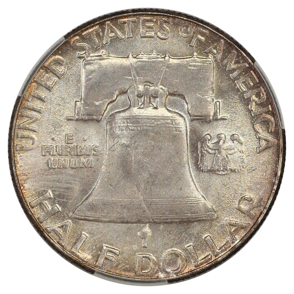 1957 50C CACG MS66+ - Franklin Half Dollar