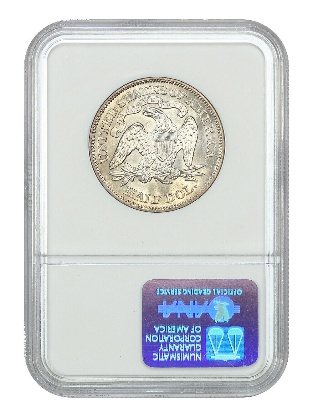 1866 50C NGC MS62 - Liberty Seated Half Dollar