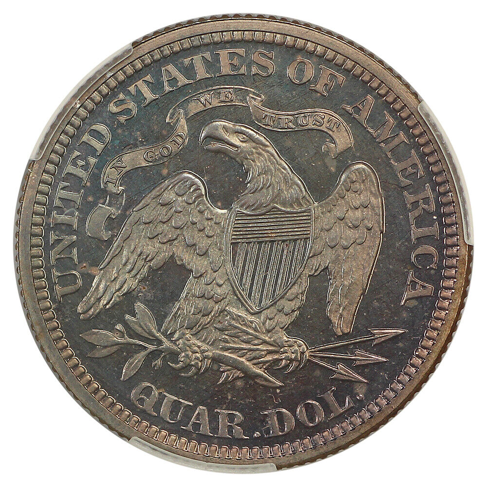 1870 25C CACG PR67 ex: D.L. Hansen - Liberty Seated Quarter