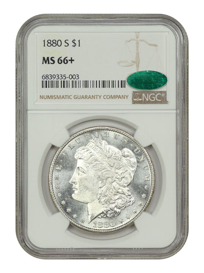 1880-S $1 NGC/CAC MS66+ - Morgan Dollar