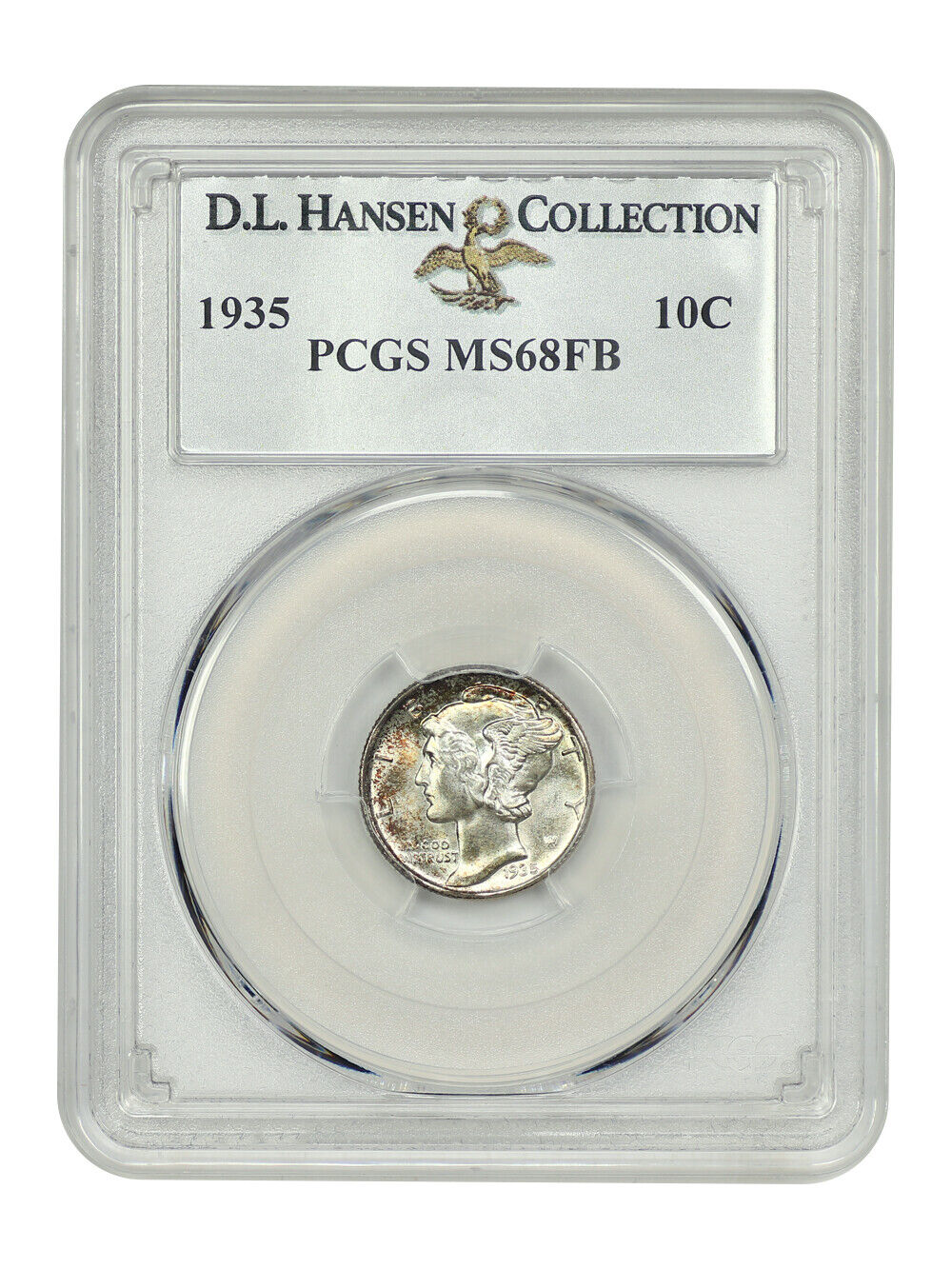 1935 10C PCGS MS68FB ex: D.L. Hansen