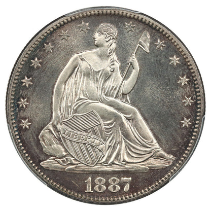 1887 50C PCGS MS67 ex: D.L. Hansen