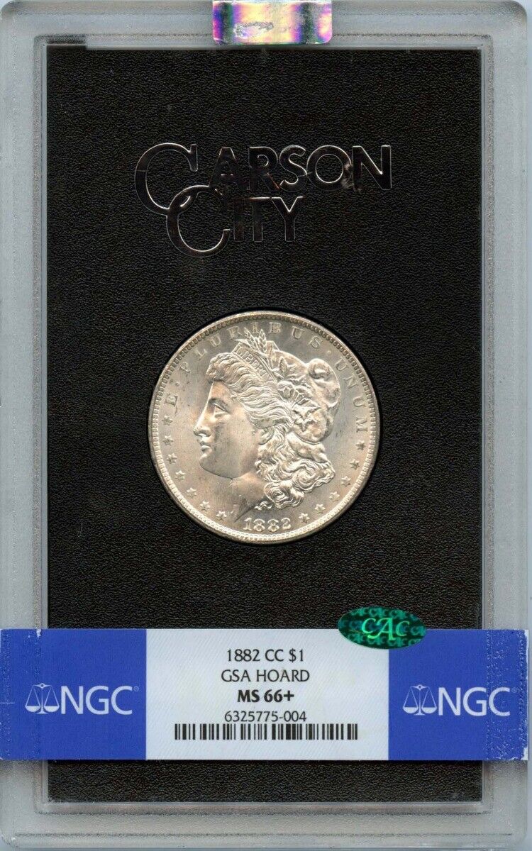 1882-CC Morgan Dollar GSA HOARD S$1 NGC MS66+ (CAC)