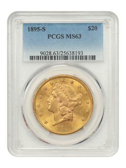 1895-S $20 PCGS MS63