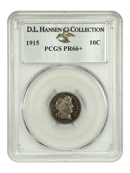 1915 10C PCGS PR66+ ex: D.L. Hansen