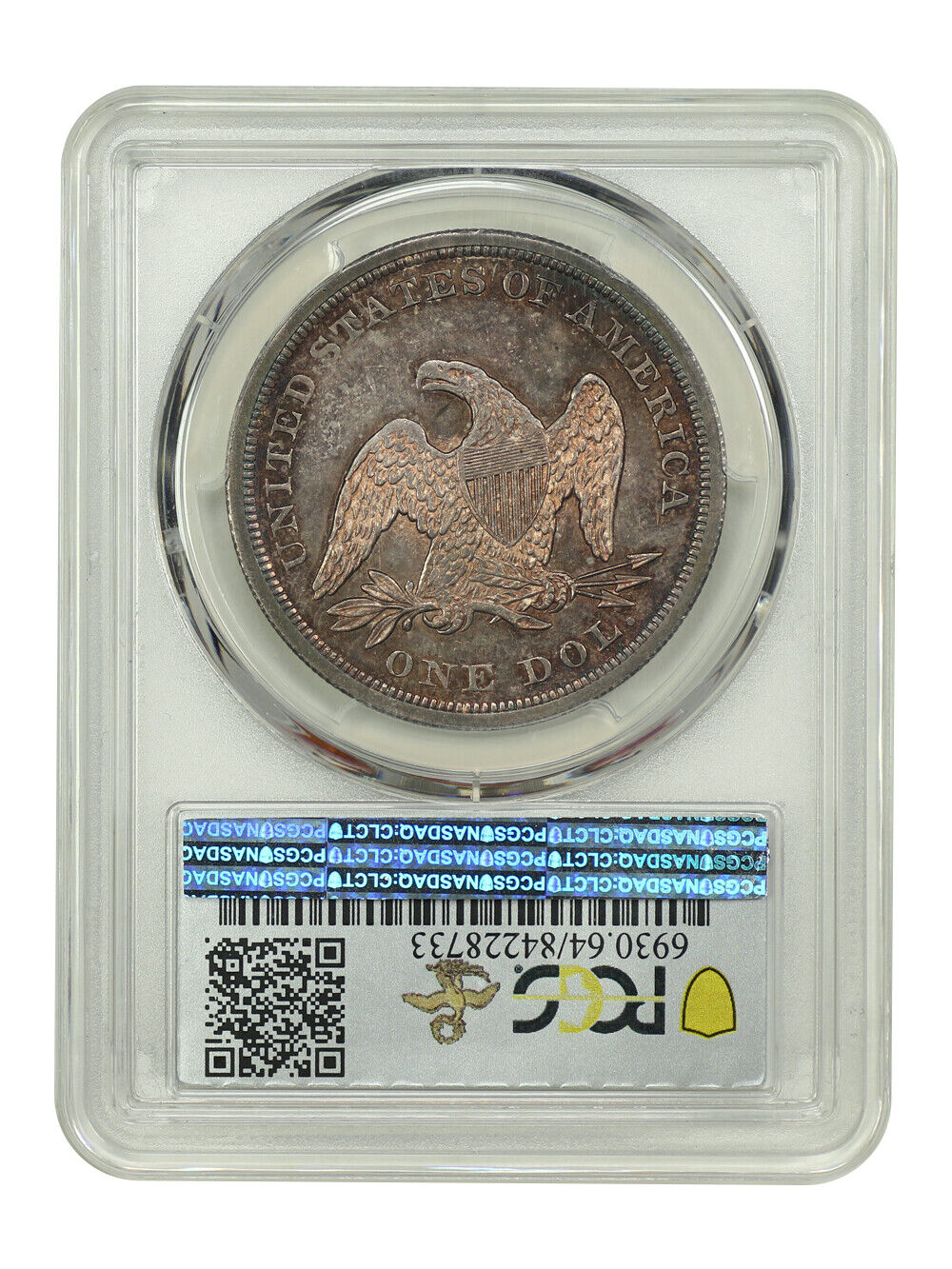 1844 $1 PCGS MS64 ex: D.L. Hansen