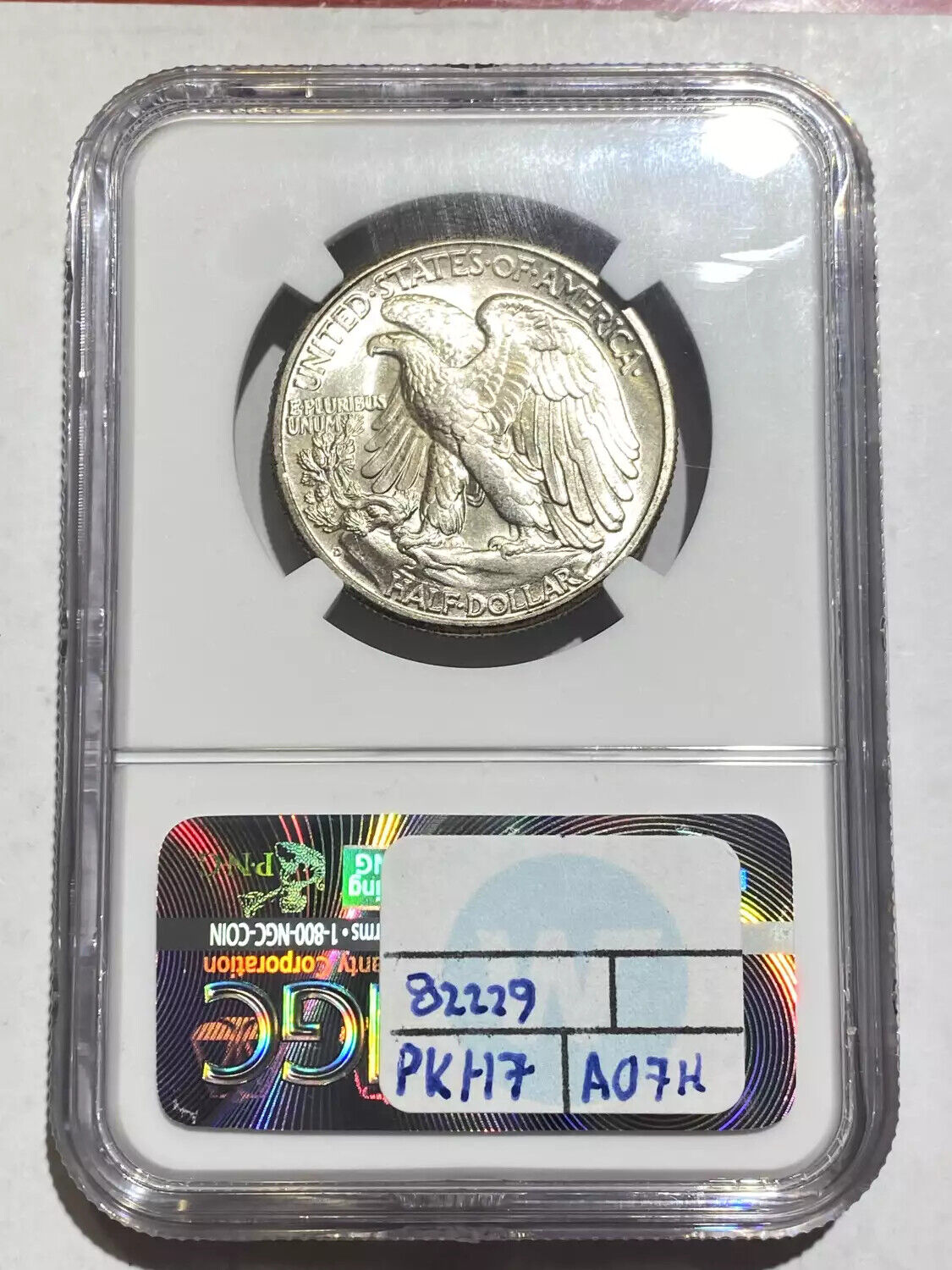 1945-D Walking half dollar NGC-67+ CAC