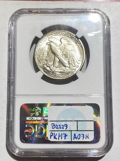 1945-D Walking half dollar NGC-67+ CAC