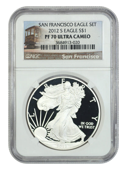 2012-S $1 Silver Eagle NGC PR70DCAM - Silver Eagles