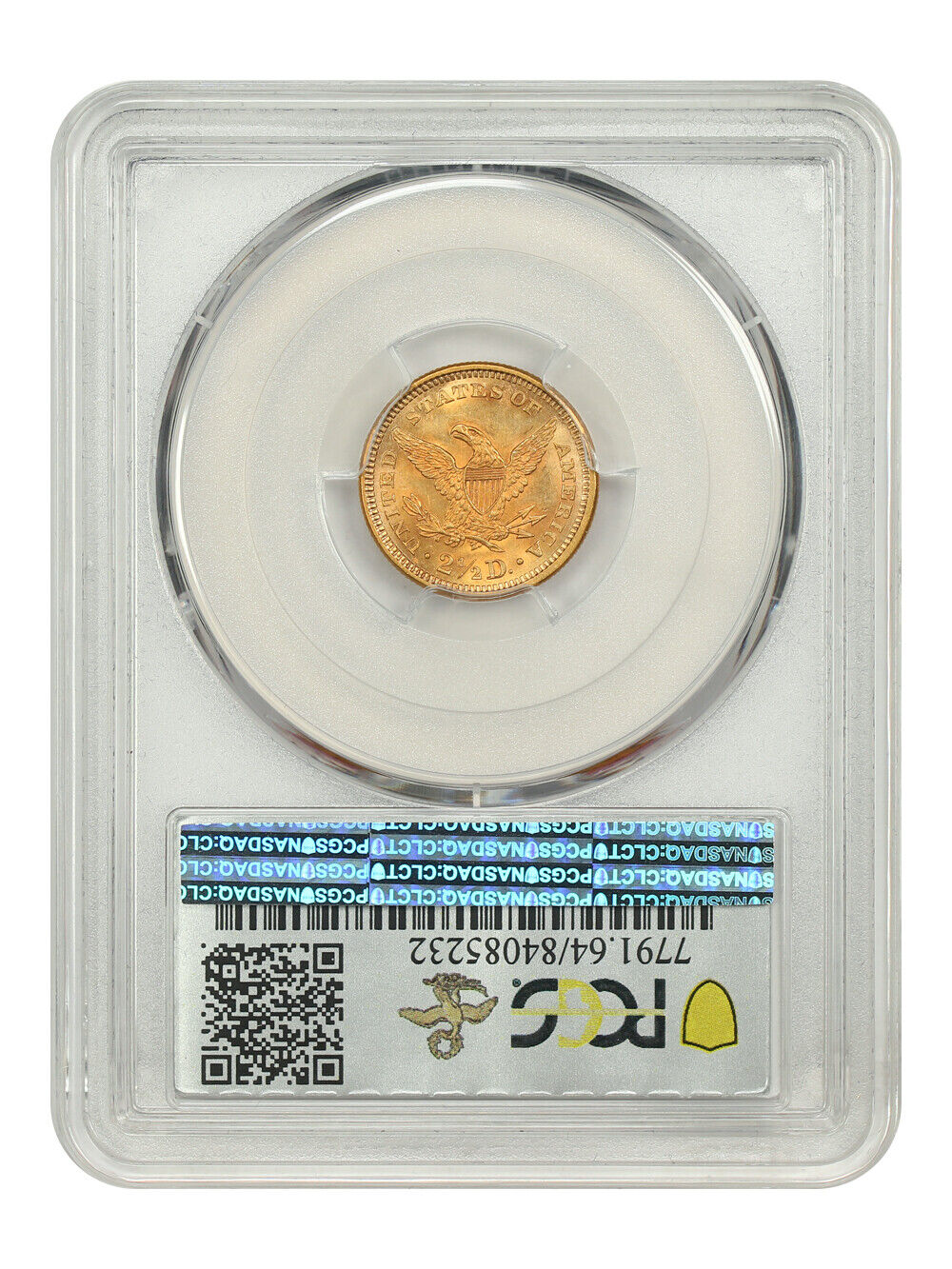 1860 $2.50 PCGS MS64 (New Reverse) ex: D.L. Hansen - Liberty Head $2.5