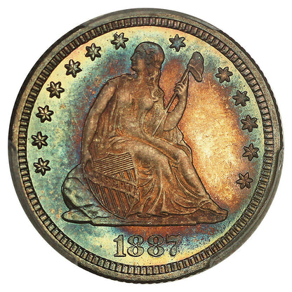 1887 25C PCGS PR67 ex: D.L. Hansen