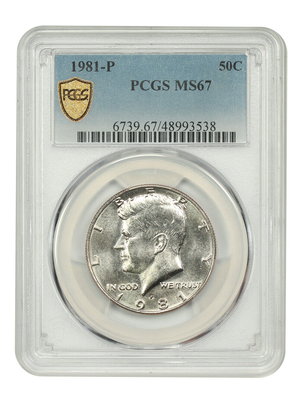 1981-P 50C PCGS MS67 - Kennedy Half Dollar