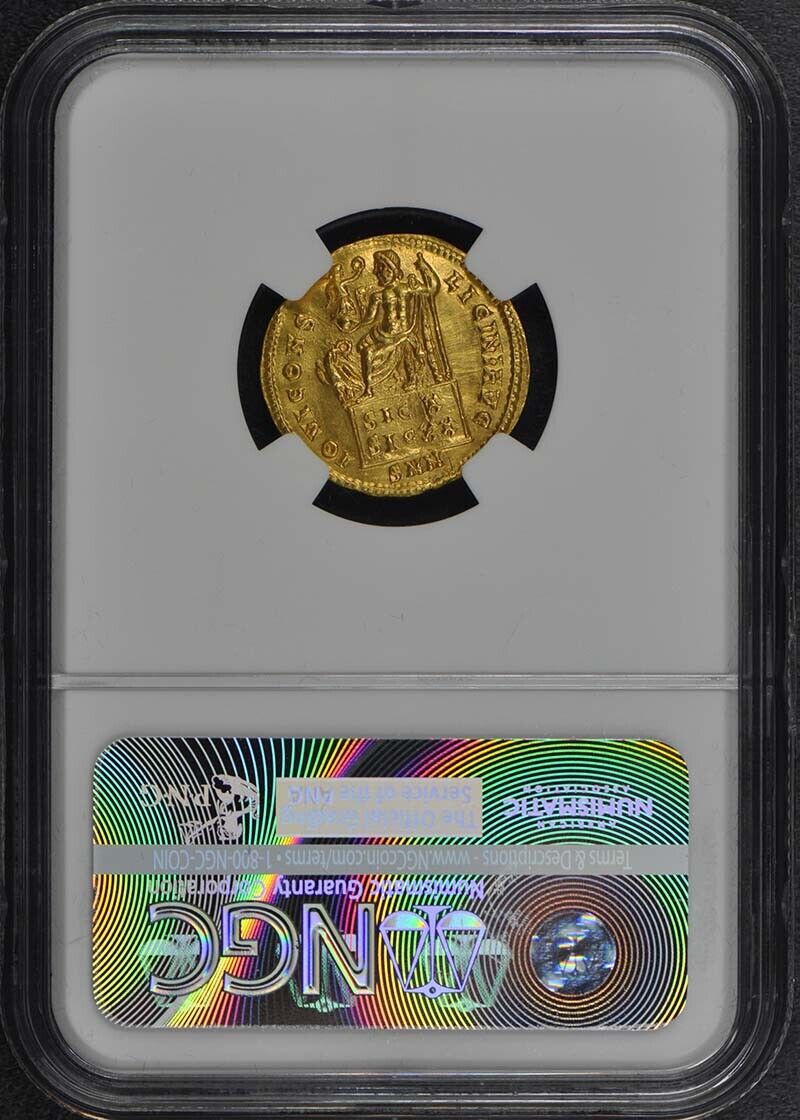 Licinius I, AD 308-324 ROMAN EMPIRE AV Aureus NGC AU50